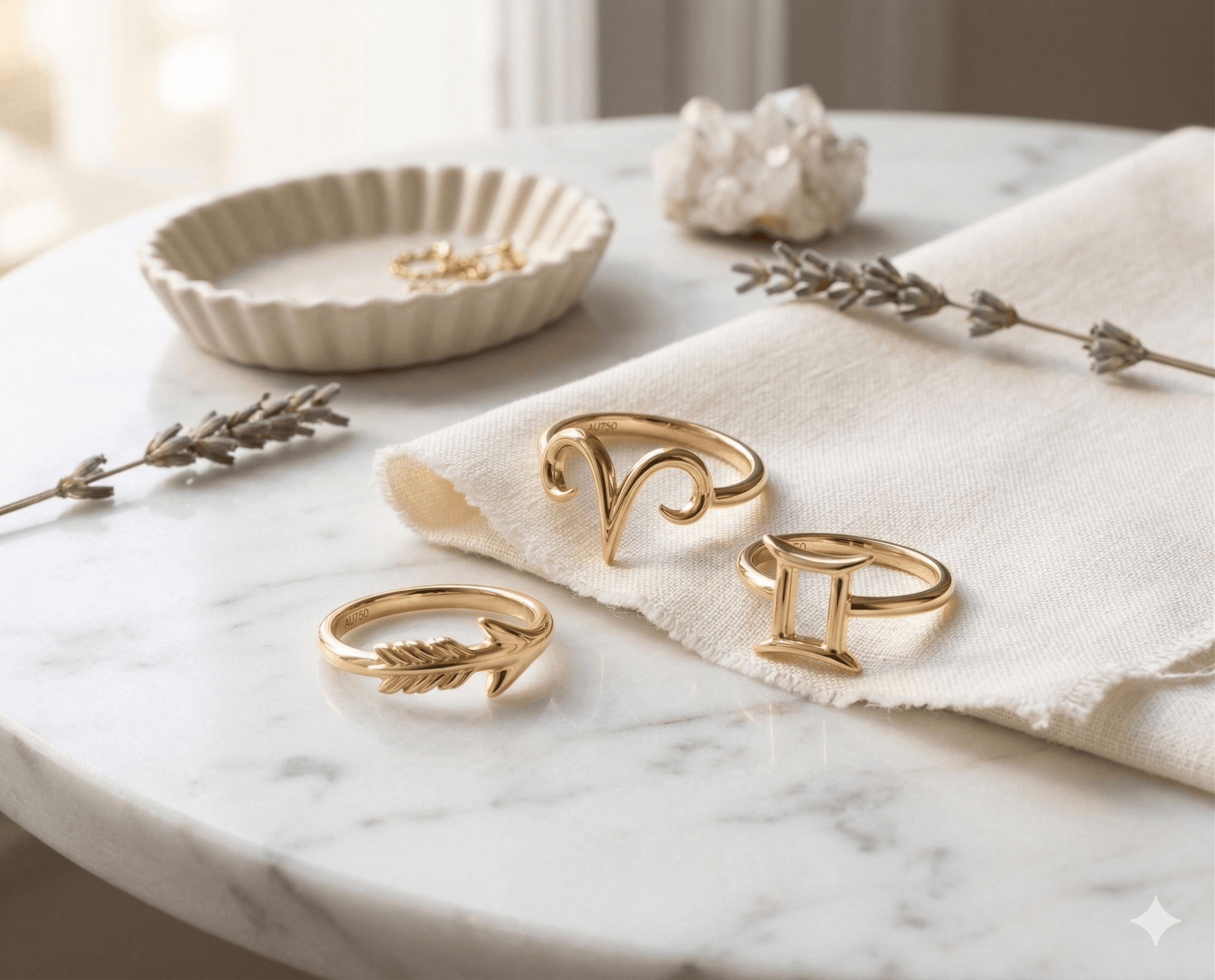 Ring — Sterlingsilber mit ✦ Symbol